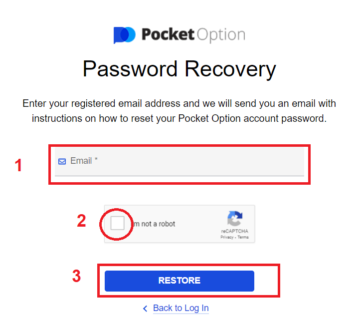 Come aprire un account e accedere a Pocket Option
