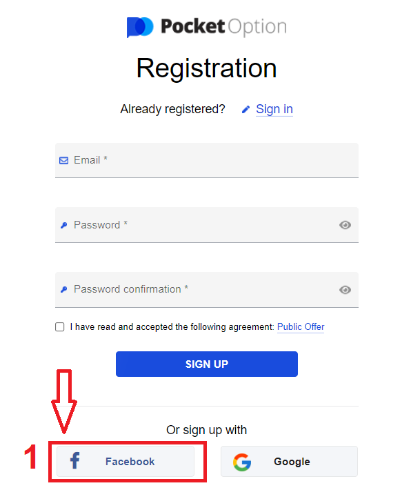 Come registrare e verificare l'account in Pocket Option